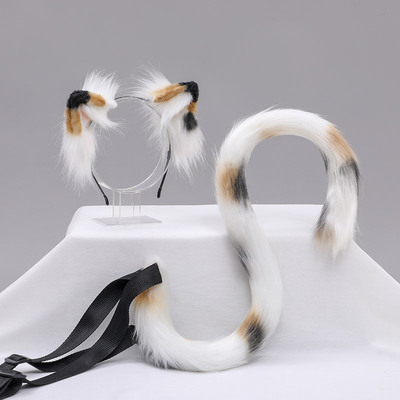 taobao agent Sanhua cat ear head jewelry jk cat tail lolita hair accessories hand as a simulation beast ear hoop hoe beast tail