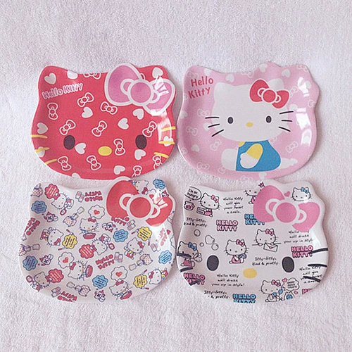 Симпатичная кошачья голова маленькая тарелка мультфильм k, t закус