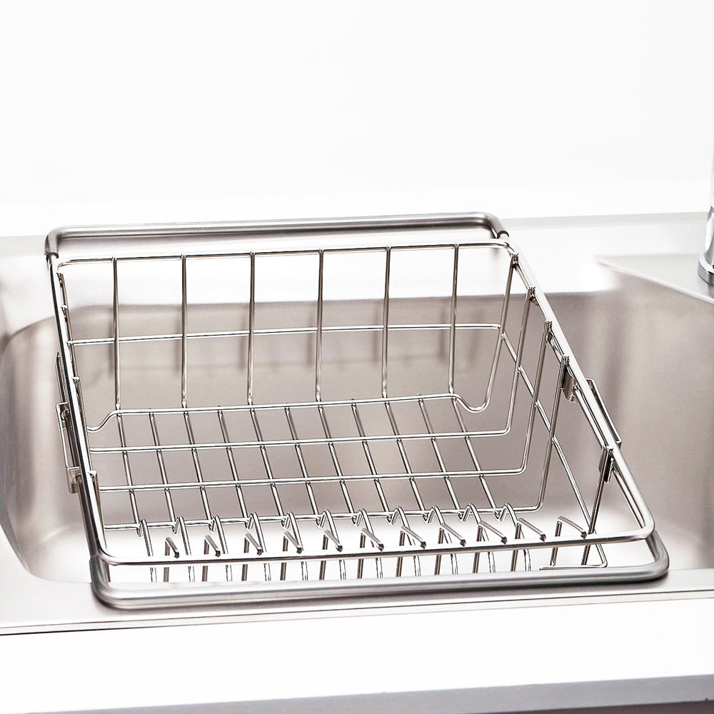 moen摩恩不锈钢耐用可调式沥水篮洗菜篮23701优质厨房水槽配件