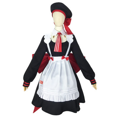 taobao agent The original god KFC linkage cos clothing Norr KFC clerk set cosplay anime game clothing maid dress