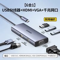 【6 -1 -1】 USB3.0x3+HDMI+VGA+Gigabit Network