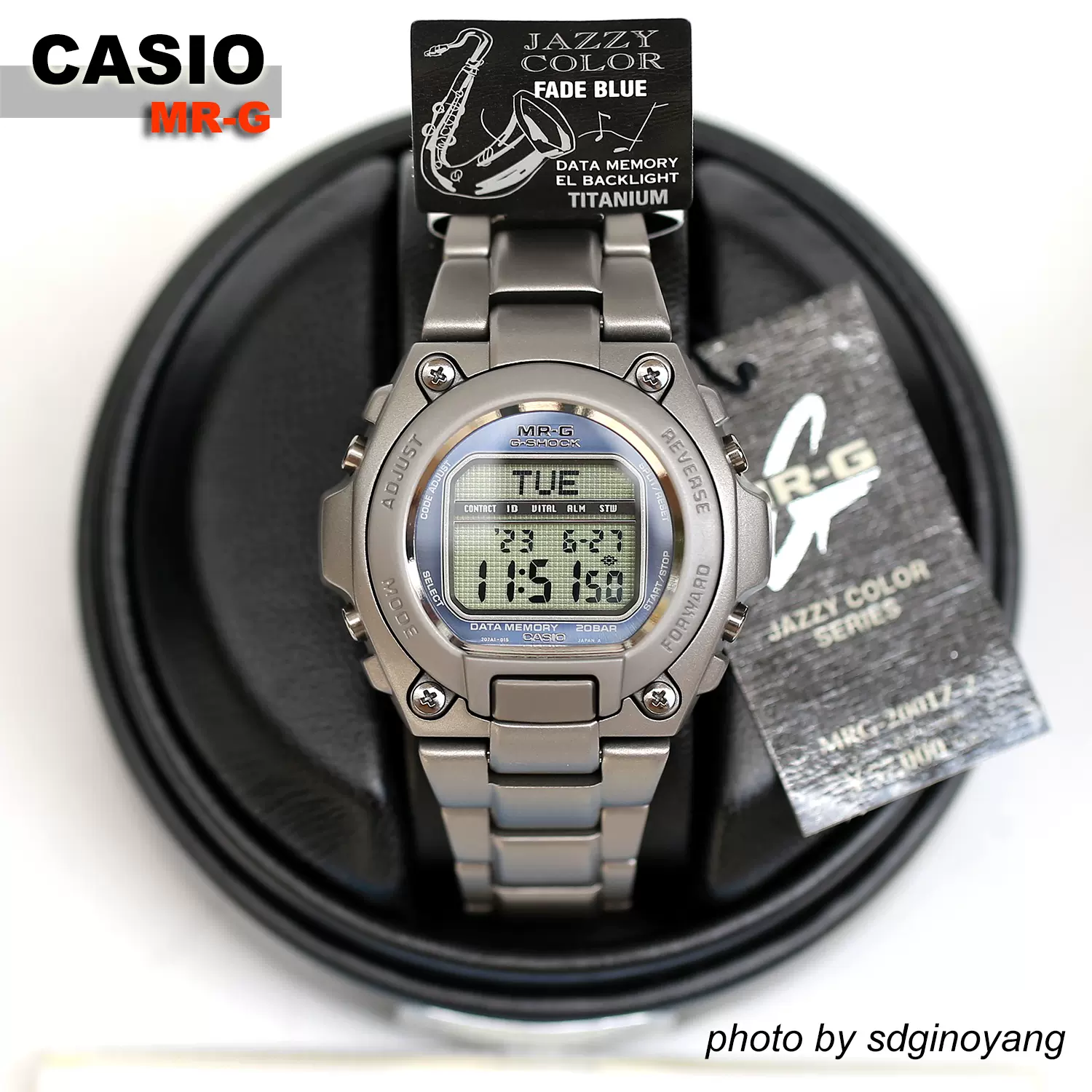 CASIO卡西欧G-SHOCK MR-G MRG-200TBN-9(大金网点钛合金)全新结束-Taobao