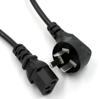 Шнур питания с тремя отверстиями, 10A250V, чистая медь, 3*0,75, квадратный разъем для печати на дисплее настольного компьютера