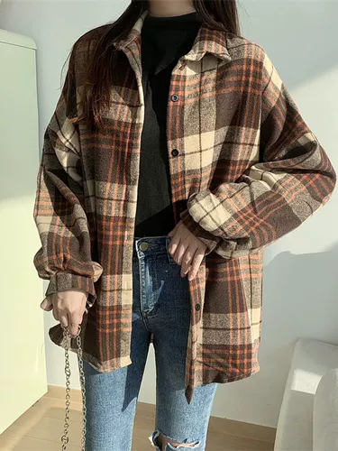 Сексуальная ретро рубашка, куртка, французский ретро стиль, оверсайз, увеличенная толщина