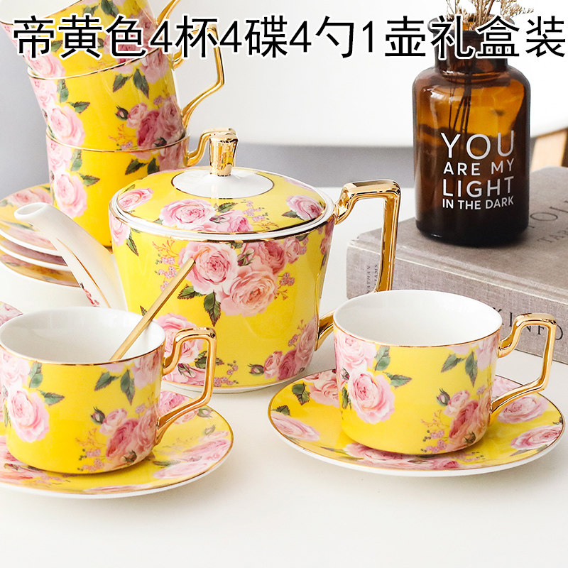 ins English style tea afternoon tea ceramic tea set set creative home
