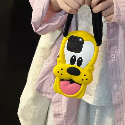 Pluto Dog Cartoon Anti-fall Cute Girls Phone Case for iPhone 17, 16, 15, 14 and 13