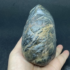 Ювелирные камни 金丝玉原石/乌尔禾宝石光/新疆彩玉戈壁石/天然戈壁国画大摆件#24