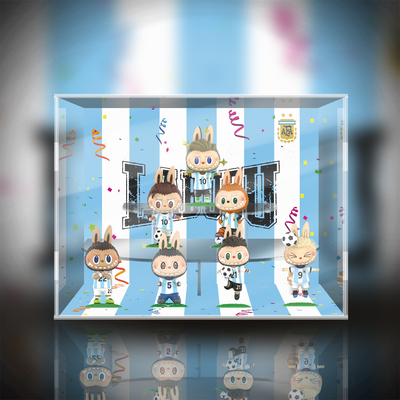 taobao agent 【Move】Bubble Matt Labubu Argentine Football Team Tide Blind Blind Dedication Box