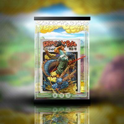 taobao agent 【Move】Jacksdo DBZ comic title page Stick Goku Seven Dragon Ball statues dedicated display box