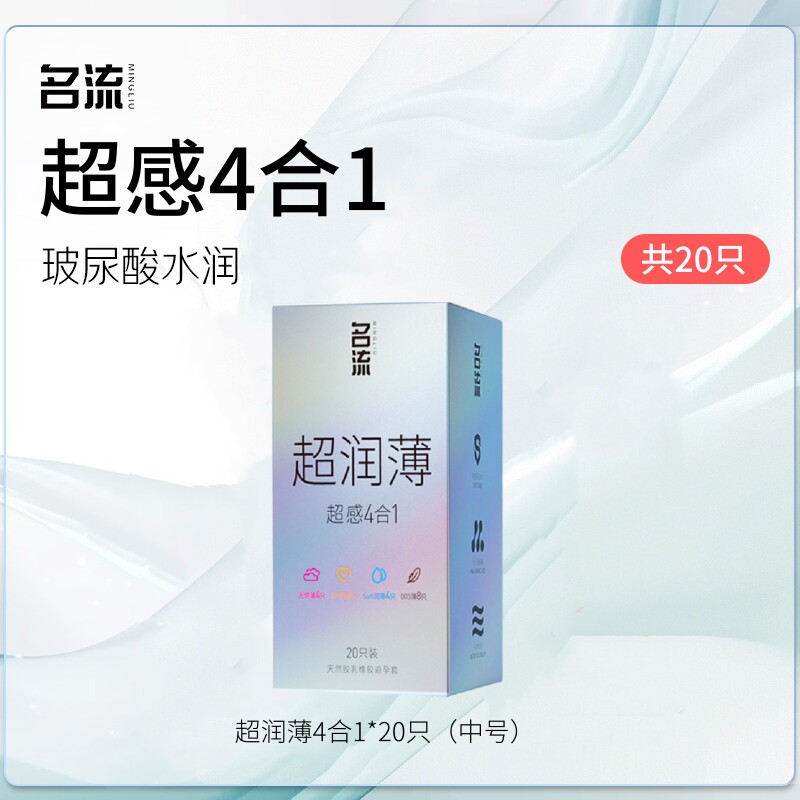 名流避孕套超薄裸入003玻尿酸润滑安全套情趣byt水润颗粒男女正品