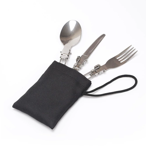 Наружная посуда из нержавеющей стали, нож, ложка с блокировкой многофункционального удобства -типа для пикника для пикника для пикника для пикника для барбекю с на барбекю с жаркой на барбекю