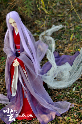 taobao agent [Xiaoxuan's Lotus Pond] [Empty Mountain Fu-Red and Purple Edition] BJD Uncle Temple (Selling)
