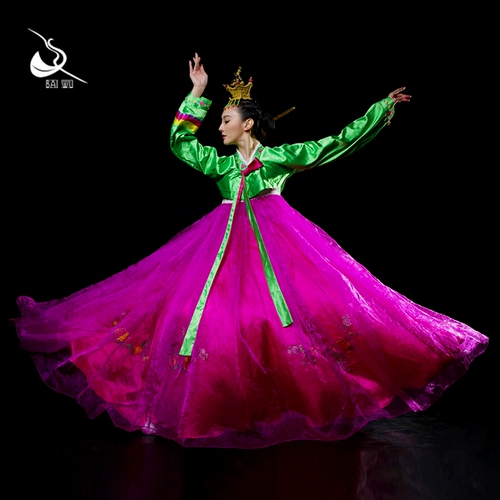 Baiwu Dance Garden Korean Spring Stage Drama Dance Clothing поддерживает индивидуальные услуги по прокату услуг