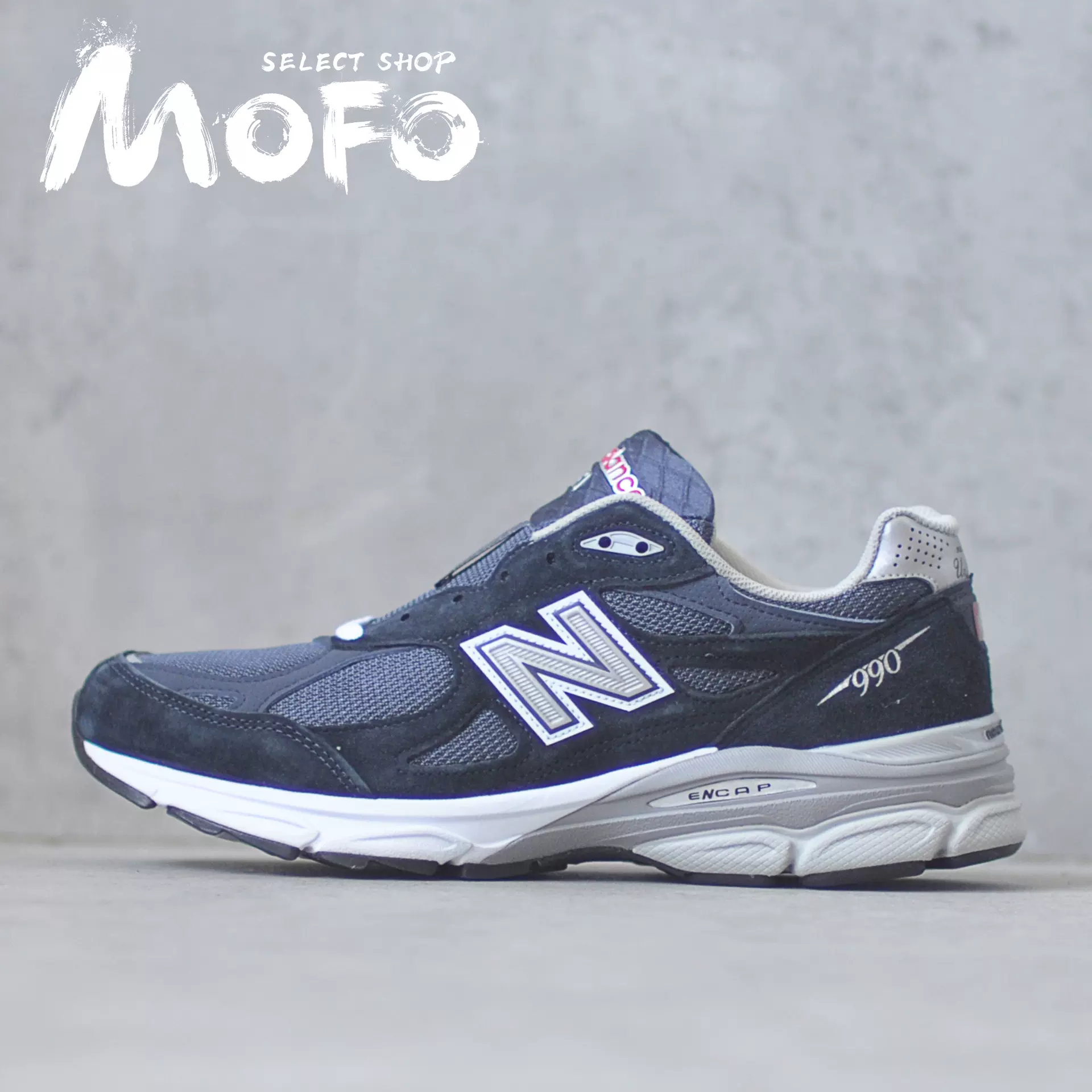 美產Kith x New Balance NB 990v3 Genesis 深藍奶油反光M990KI3-Taobao