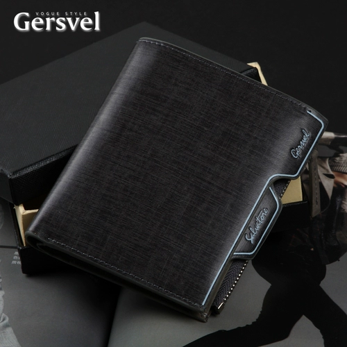 Кожаная ткань, короткий бумажник, модный кошелек