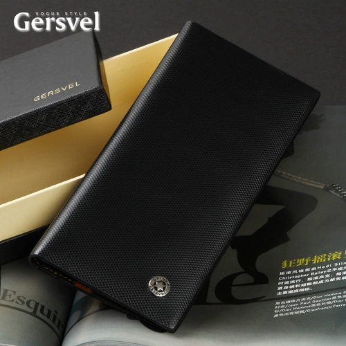 Кожаный длинный бумажник, модный трендовый кошелек