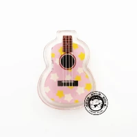 Розовое укулеле с партитурой, 4см
