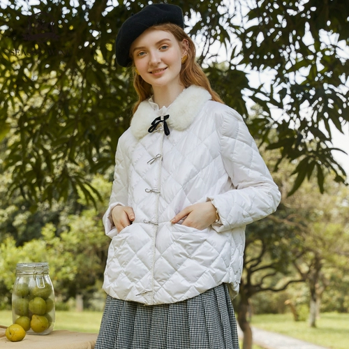 Демисезонный пуховик, воротник