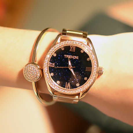 【学生石英表】_真皮带石英表图片_女士星空手表价格_搭配分享 - 爱