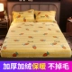 Khăn trải giường nhung san hô đơn mảnh flannel trải giường chống trượt cố định bìa giường mùa đông cộng với nhung pha lê nhung dày ấm áp - Trang bị Covers