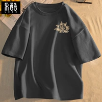 Темно -серое пальто (знак груди с лотосом)