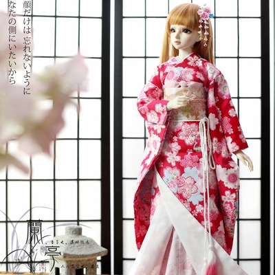 taobao agent Lanting Jimeng BJD SD OB JP baby clothes three -point uncle's full size and Feng Zhen sleeve kimono 芫