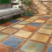 Американский ретро -кирпичный кирпич на открытом воздухе плитка двора сад сад сад сад