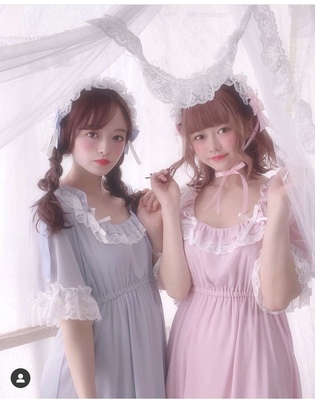 taobao agent Summer megaphone for princess, long skirt, dress, season 2021, new collection, square neckline, high waist