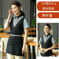 XLD Short -Sleeved Lady Black Plus Moging Black Froon Color