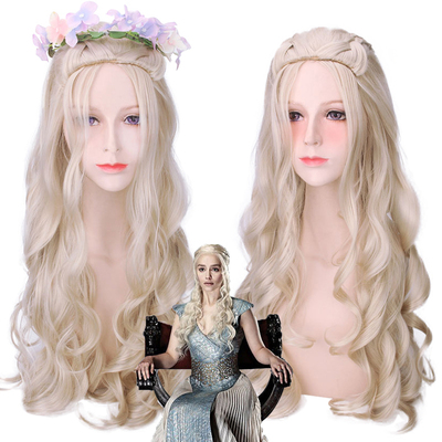 taobao agent The game ice and the song of the fire of COS wigs in the bun home