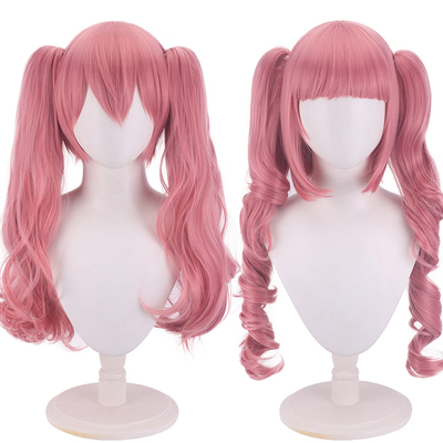 taobao agent One Piece Ghost Princess Perona COS Hatsune Router Pink Double Roll Ponyta COS Wig two styles