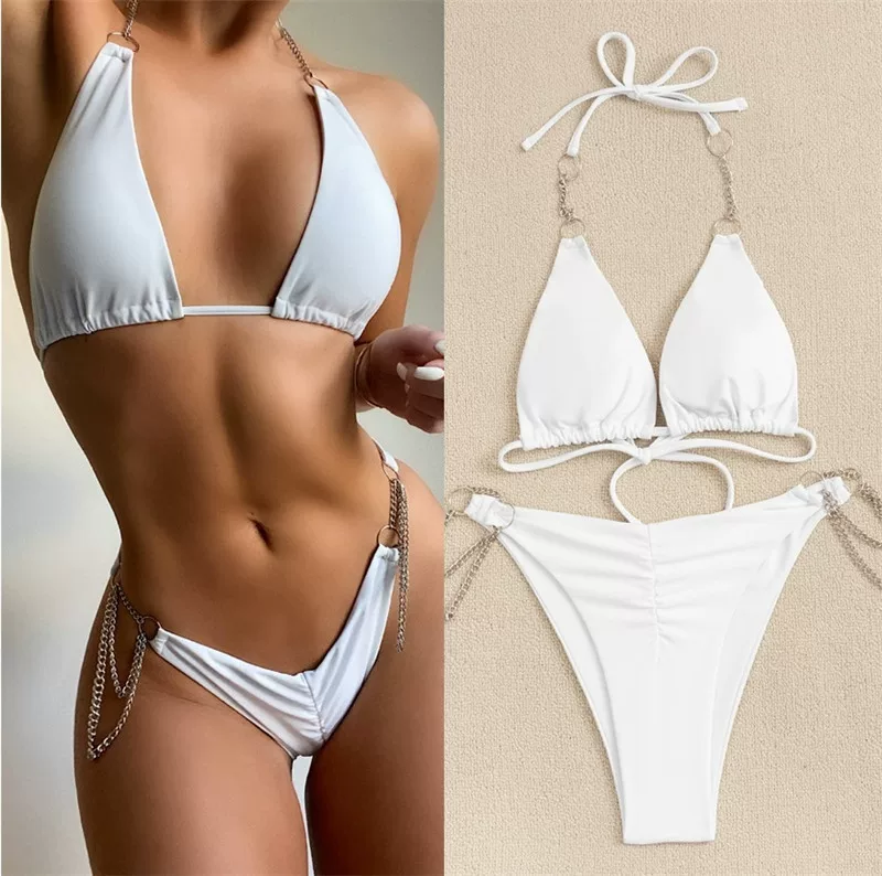 Разрезанный сексуальный пляжный купальник, коллекция 2021, Aliexpress, городской стиль