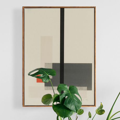 北欧抽象艺术玄关挂画竖版走廊过道简约现代创意样板房装饰画色块