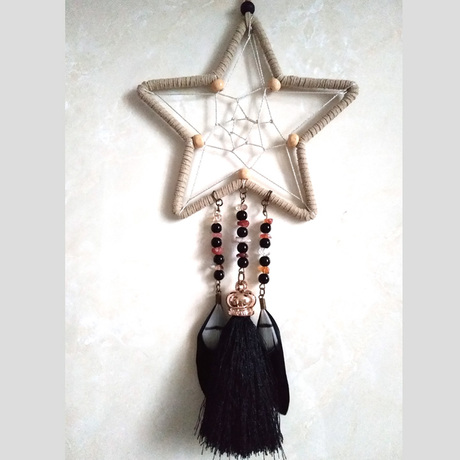 dream catcher印第安捕梦网 纯手工挂饰 生日礼物 五角星款捕梦网