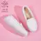 Giày y tá da thật cho nữ mùa xuân hè phong cách mới đế phẳng thoáng khí không mệt mỏi Giày công sở bệnh viện đế mềm giày đơn phiên bản Hàn Quốc 