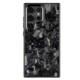 Crushed Carbon Fiber Blue Sparkle Metal iPhone Case for iPhone 17, 16, 15, 14 and 13
