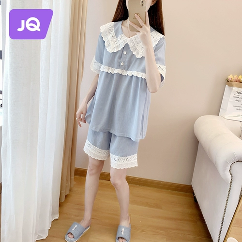 Хлопковая пижама, тонкий послеродовой комплект для кормящих грудью