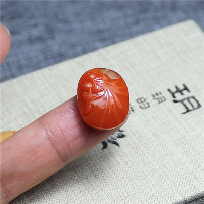 Натуральное южное красное золотое кольцо Face Sichuan Liangshan Cestistint stissisting Stresmon Red Su Gong Master Caring Национальный сертификат инспекции 8211