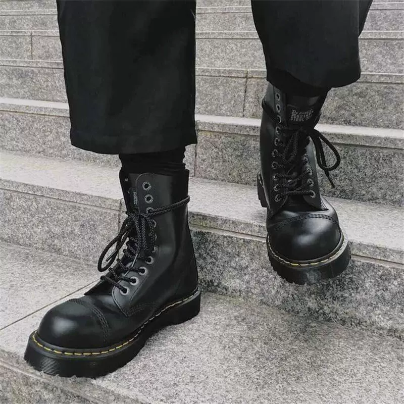 36-46)Dr.martens 1460 stud 铆钉8孔马丁靴男女鞋朋克25202001-Taobao