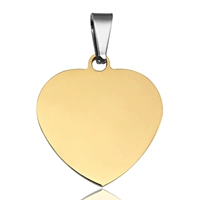 Сердечный золотой бланк без слов