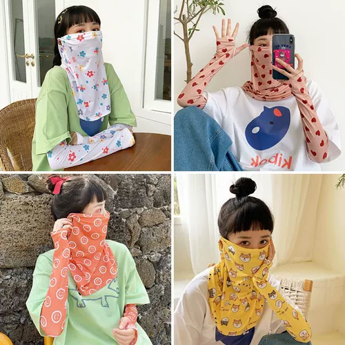 Tide, японская летняя милая вуаль, пылезащитная крышка, защита от солнца, впитывает пот и запах, с защитой шеи