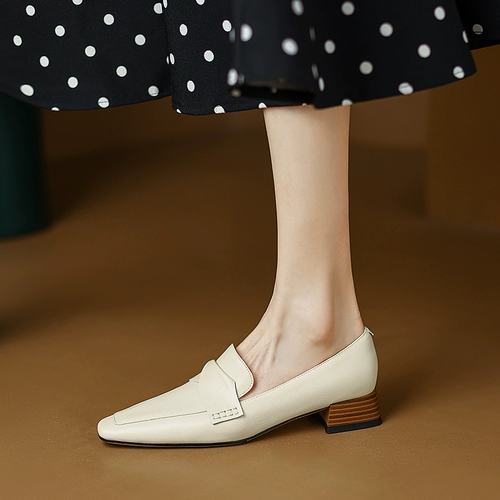 Лоферы, обувь в английском стиле для кожаной обуви, французский ретро стиль, в британском стиле, из натуральной кожи