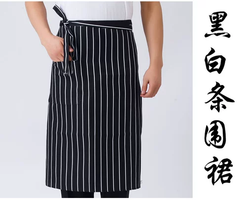 Ресторан шеф -повар Фартук Половина шеф -повара, окружающий талию, фаст -фуд, кухня, рабочая одежда, половина длительного кармана фартука кармана