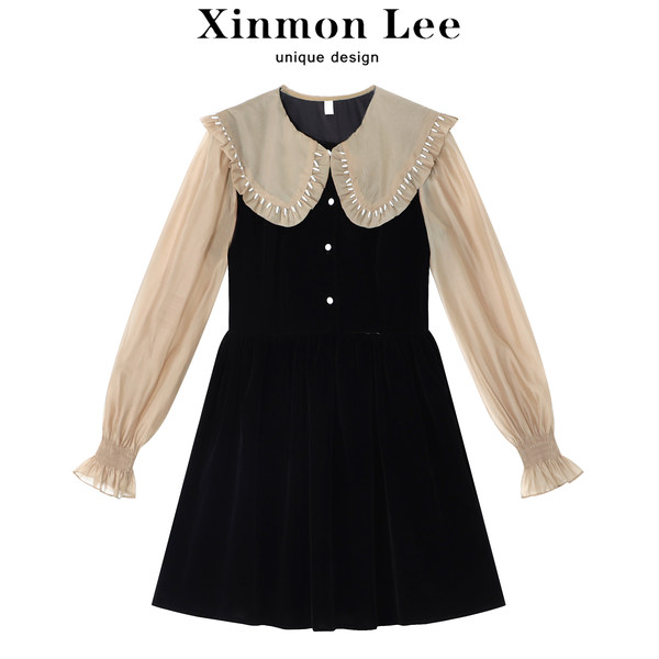 СиньмонЛи李星梦2021 метров бархат сращивание темперамент