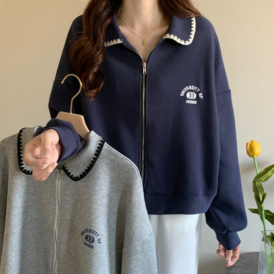 taobao agent Design sweatshirt, demi-season top, colored jacket, plus size, trend of season