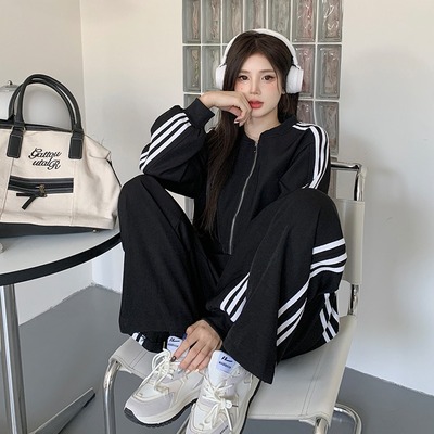 taobao agent Advanced sports suit, jacket, plus size, high-quality style, high waist