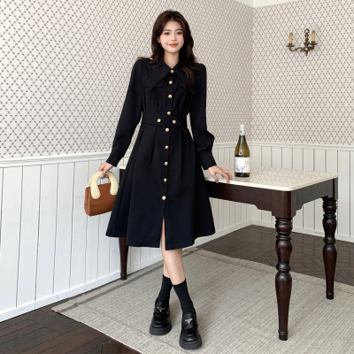 taobao agent Retro demi-season dress, plus size, French retro style