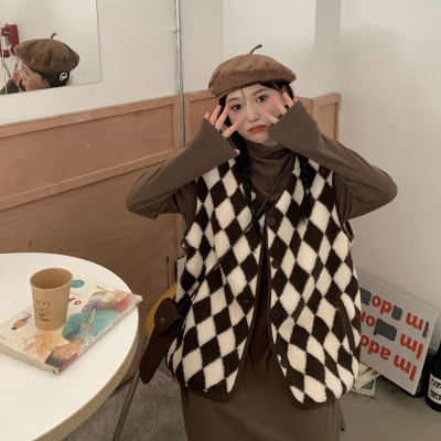taobao agent Autumn retro set, vest, jacket, dress with sleeves, plus size, long sleeve