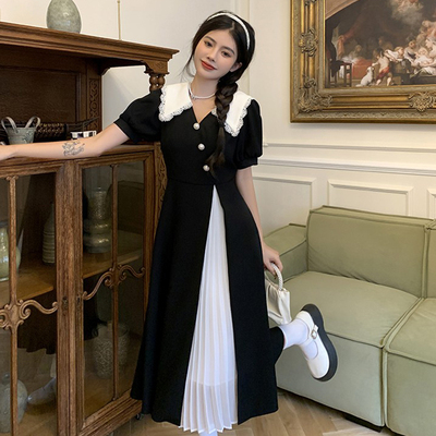 taobao agent Summer advanced retro dress, plus size, high-quality style, fitted