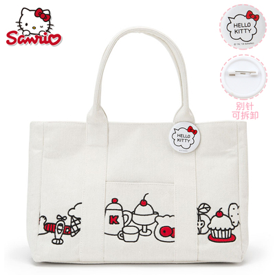 taobao agent Sanrio Sanrio hellokitty/bag adult lady cartoon cute and portable white bag